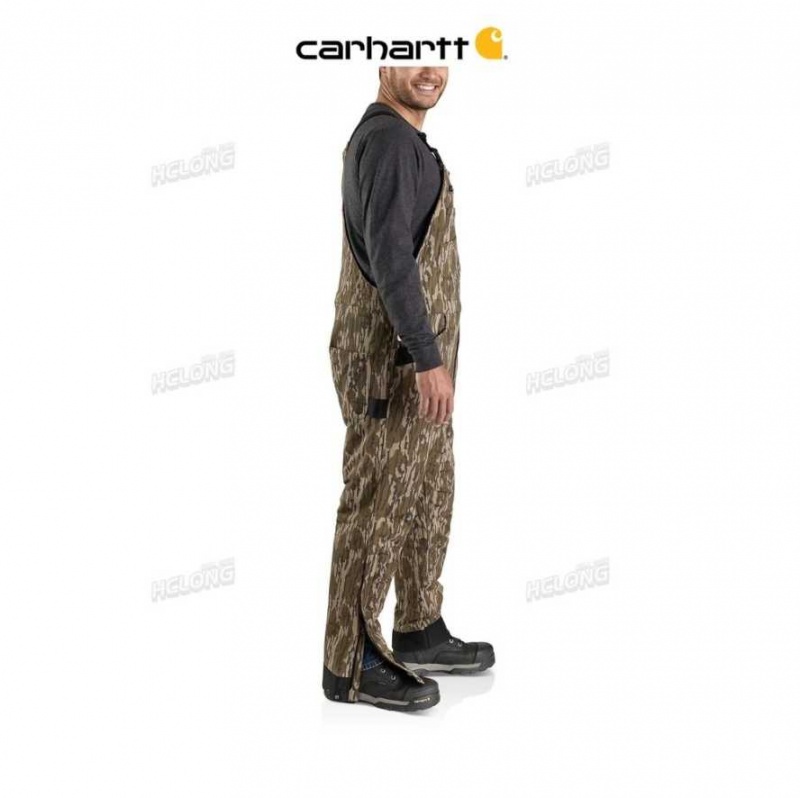 Carhartt Super Dux Relaxed Fit Insulated Camo Bib Overall Mossy Oak Bottomland Camo | TH0001336