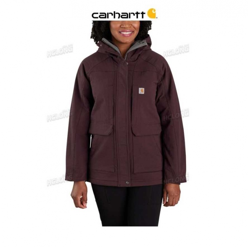 Carhartt Super Dux Relaxed Fit Insulated Traditional Coat - 4 Extreme Warmth Rating Blackberry | TH0000978