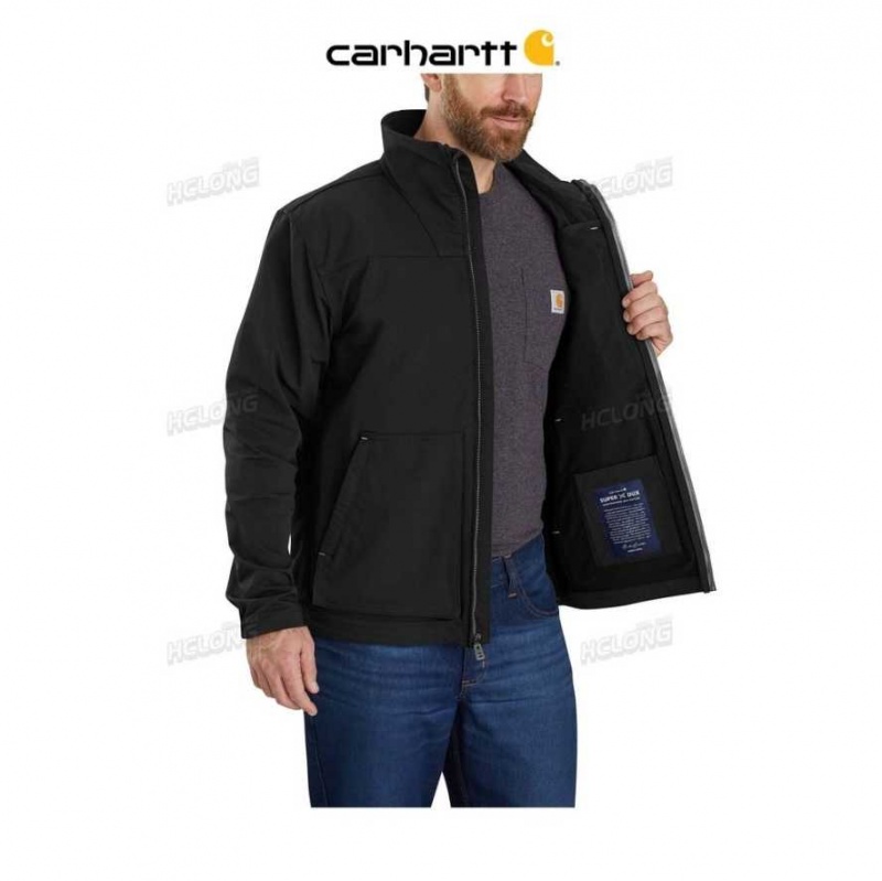 Carhartt Super Dux Relaxed Fit Lightweight Mock-Neck Jacket Black | TH0000207