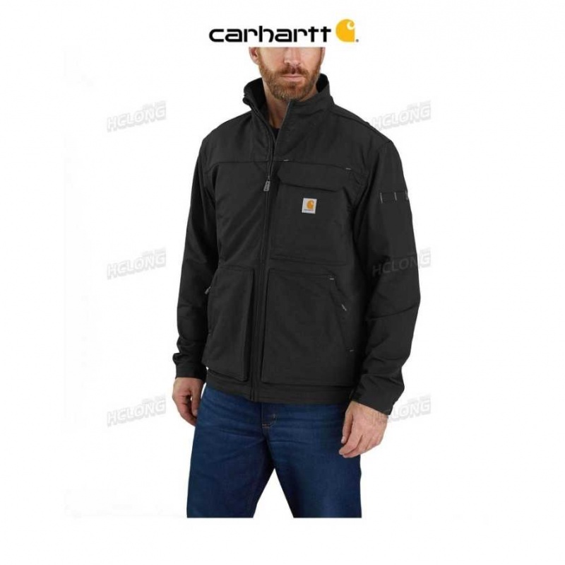 Carhartt Super Dux Relaxed Fit Lightweight Mock-Neck Jacket Black | TH0000207