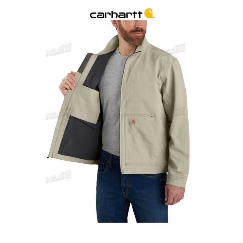 Carhartt Super Dux Relaxed Fit Lightweight Soft Shell Jacket Greige | TH0000223