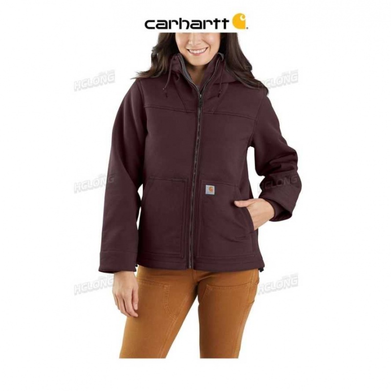 Carhartt Super Dux Relaxed Fit Sherpa-Lined Jacket - 2 Warmer Rating Blackberry | TH0000193