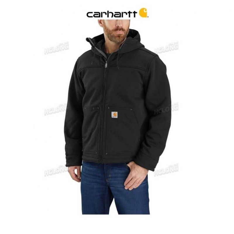 Carhartt Super Dux Relaxed Fit Sherpa-Lined Active Jac Black | TH0000205