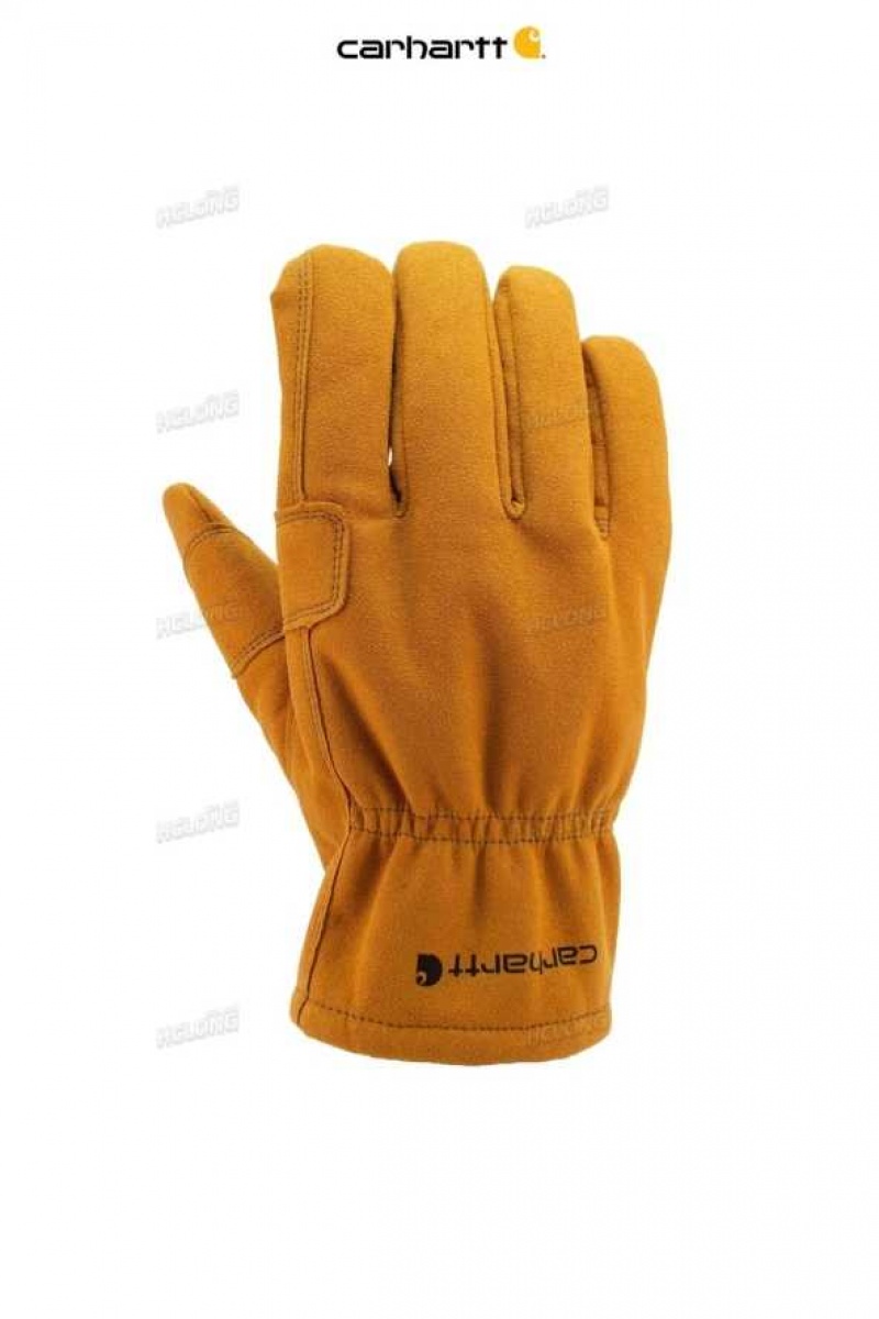 Carhartt Synthetic Suede Fencer Work Glove Brown | TH0001105