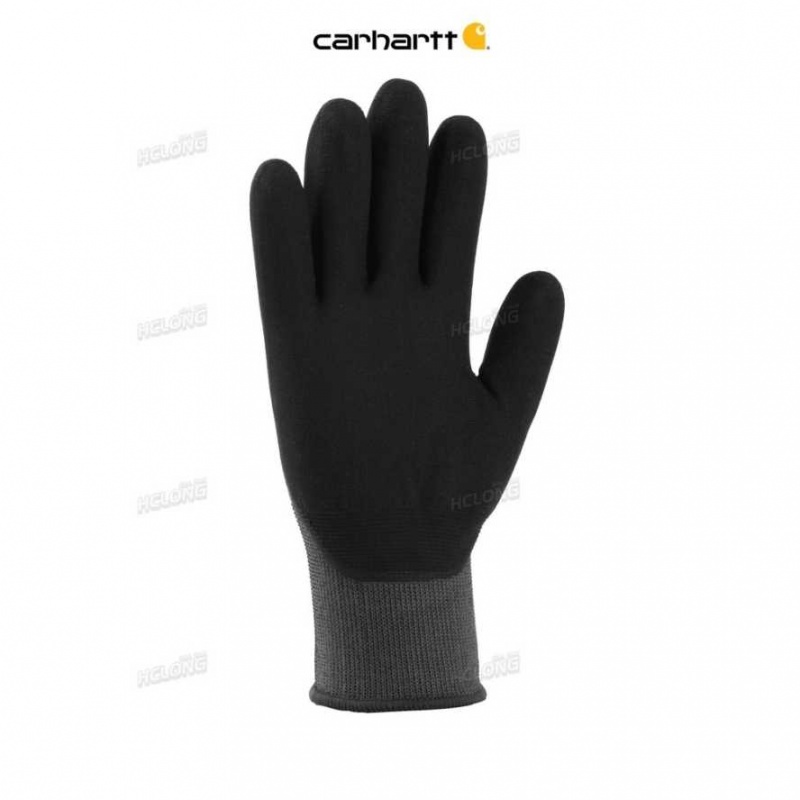 Carhartt Thermal Full-Coverage Nitrile Grip Glove Gray | TH0001118