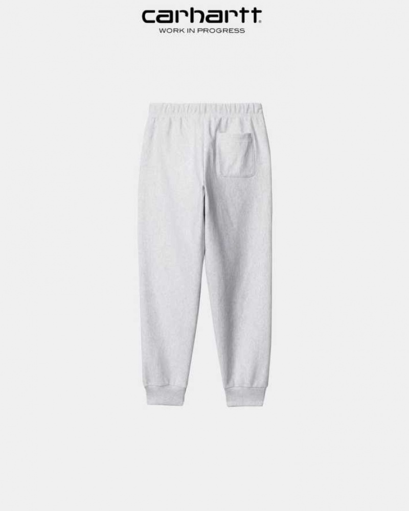 Carhartt Wip American Script Jogging Pant Ash Heather | TH0001359