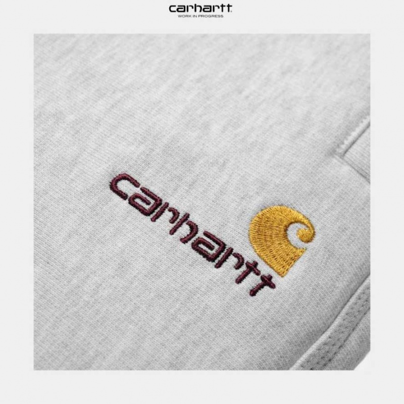 Carhartt Wip American Script Jogging Pant Ash Heather | TH0001359