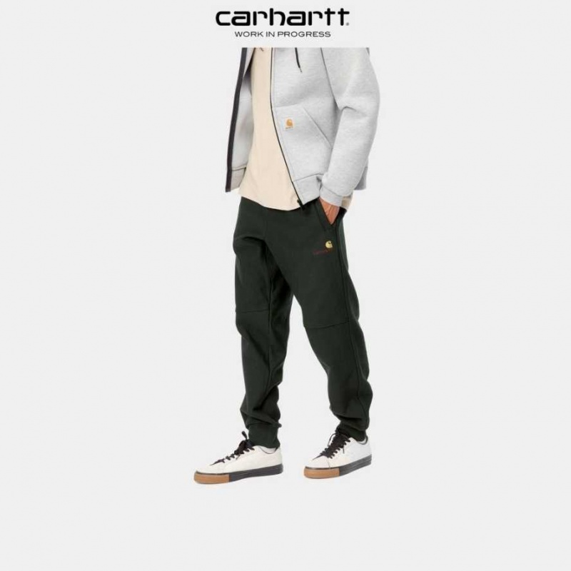 Carhartt Wip American Script Jogging Pant Dark Cedar | TH0001360