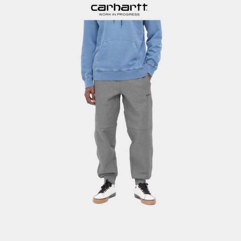 Carhartt Wip American Script Jogging Pant Dark Grey Heather | TH0001361