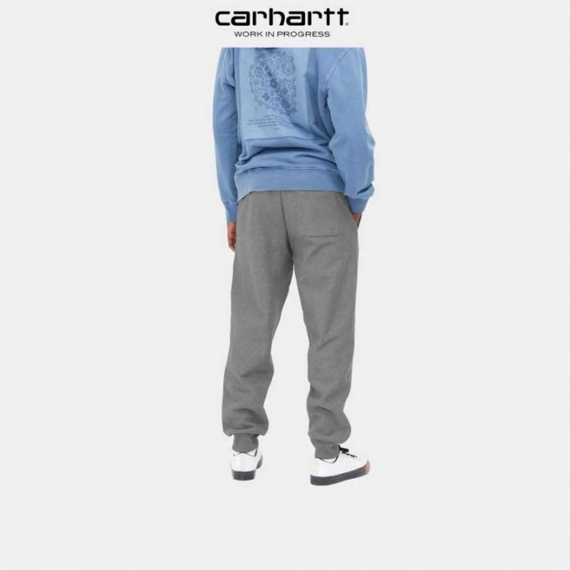 Carhartt Wip American Script Jogging Pant Dark Grey Heather | TH0001361