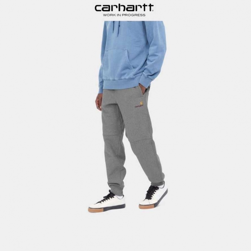 Carhartt Wip American Script Jogging Pant Dark Grey Heather | TH0001361