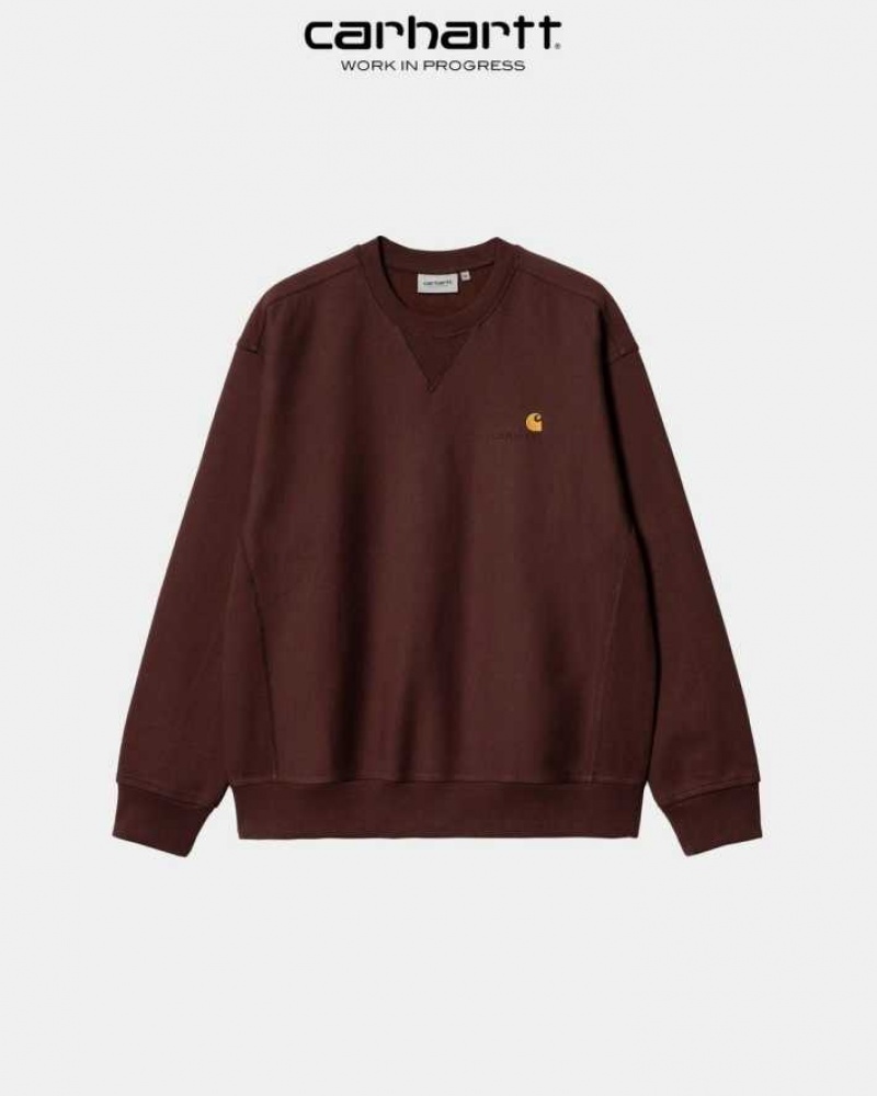 Carhartt Wip American Script Sweatshirt Ale | TH0000240