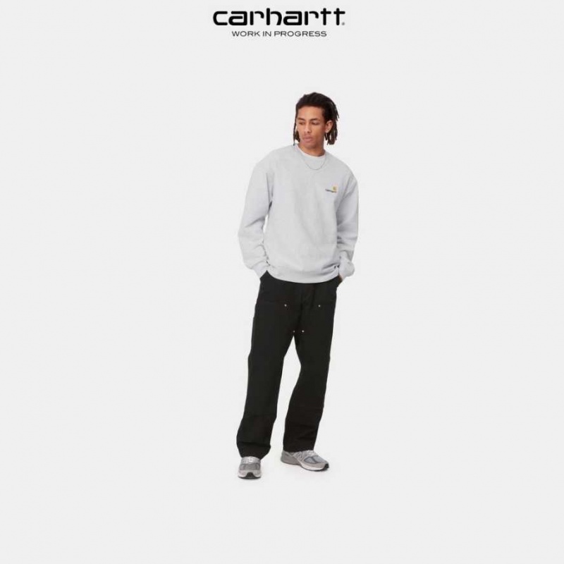 Carhartt Wip American Script Sweatshirt Ash Heather | TH0000241