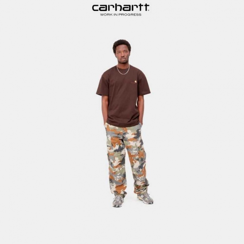 Carhartt Wip American Script T-Shirt Ale | TH0002098