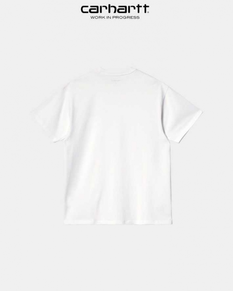 Carhartt Wip American Script T-Shirt White | TH0002097