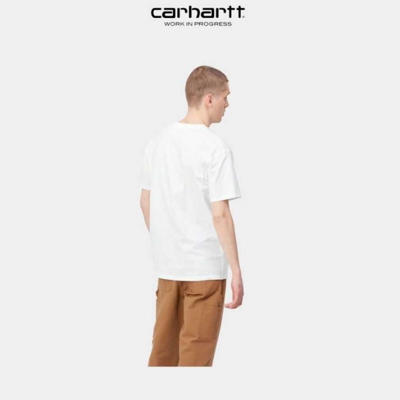 Carhartt Wip American Script T-Shirt White | TH0002097