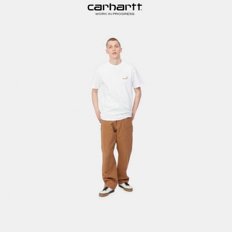 Carhartt Wip American Script T-Shirt White | TH0002097