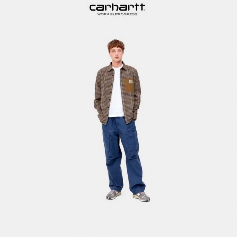 Carhartt Wip Asher Check Shirt Hamilton Brown | TH0001779