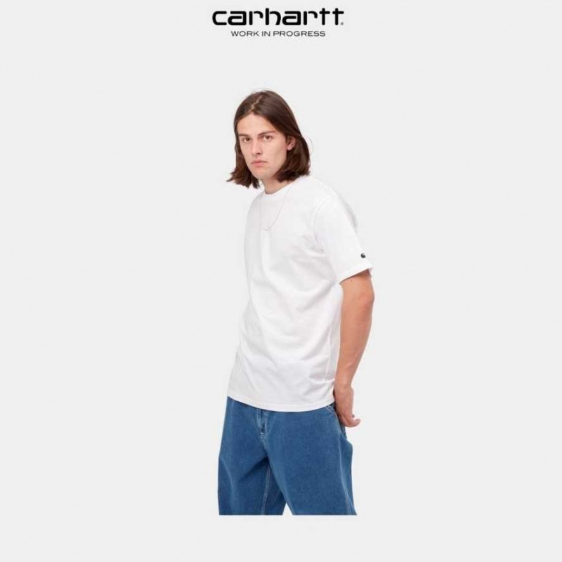 Carhartt Wip Base T-Shirt White | TH0002107