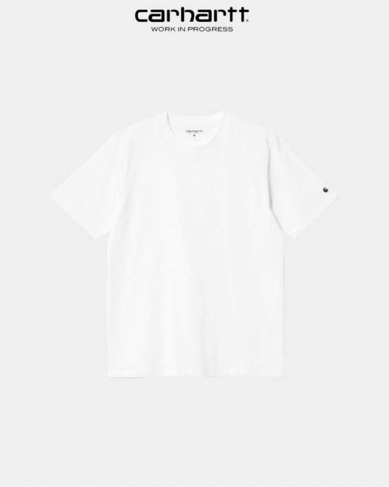 Carhartt Wip Base T-Shirt White | TH0002107