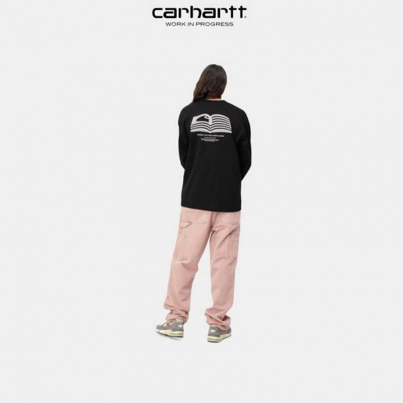 Carhartt Wip Book State Long Sleeve T-Shirt Vulcan | TH0002116