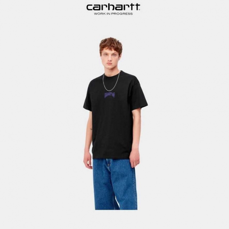 Carhartt Wip Bubble Script T-Shirt Black | TH0002124