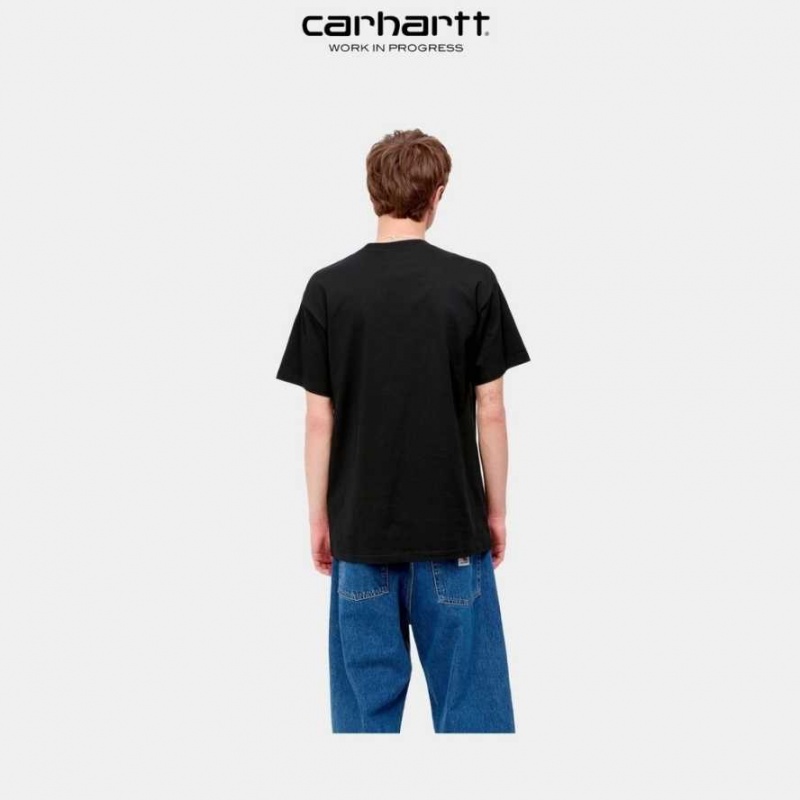 Carhartt Wip Bubble Script T-Shirt Black | TH0002124