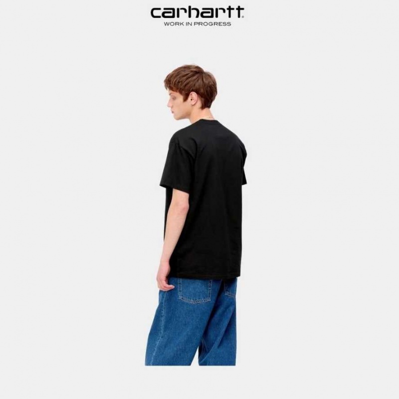 Carhartt Wip Bubble Script T-Shirt Black | TH0002124