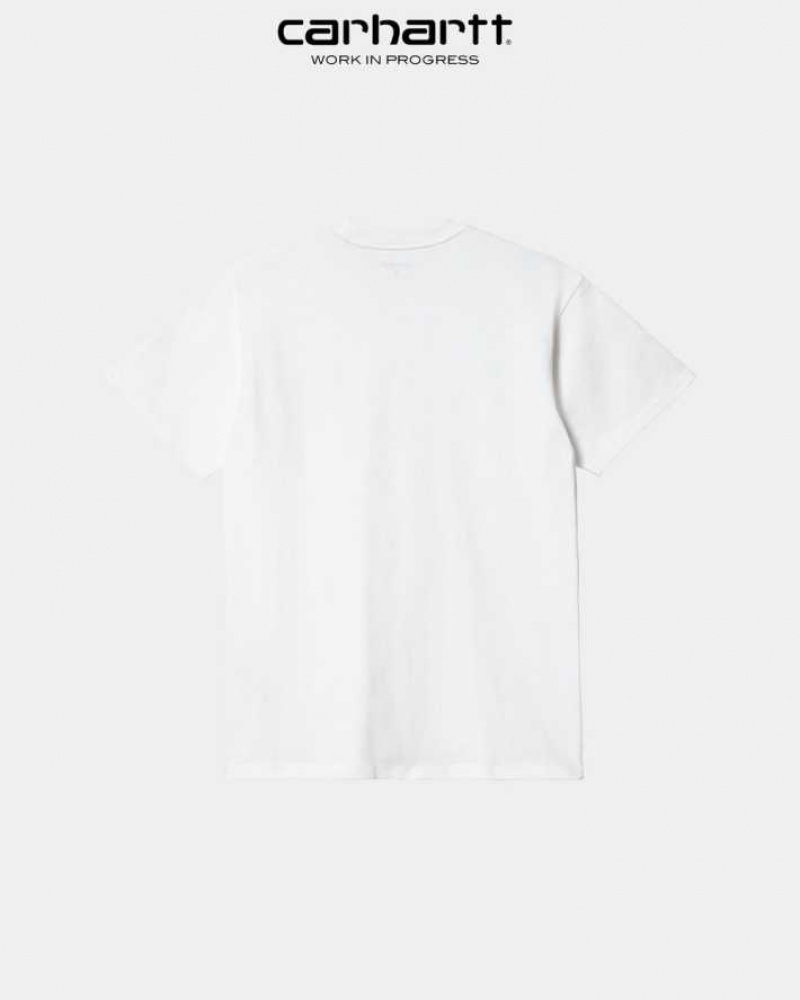 Carhartt Wip Bubble Script T-Shirt White | TH0002123