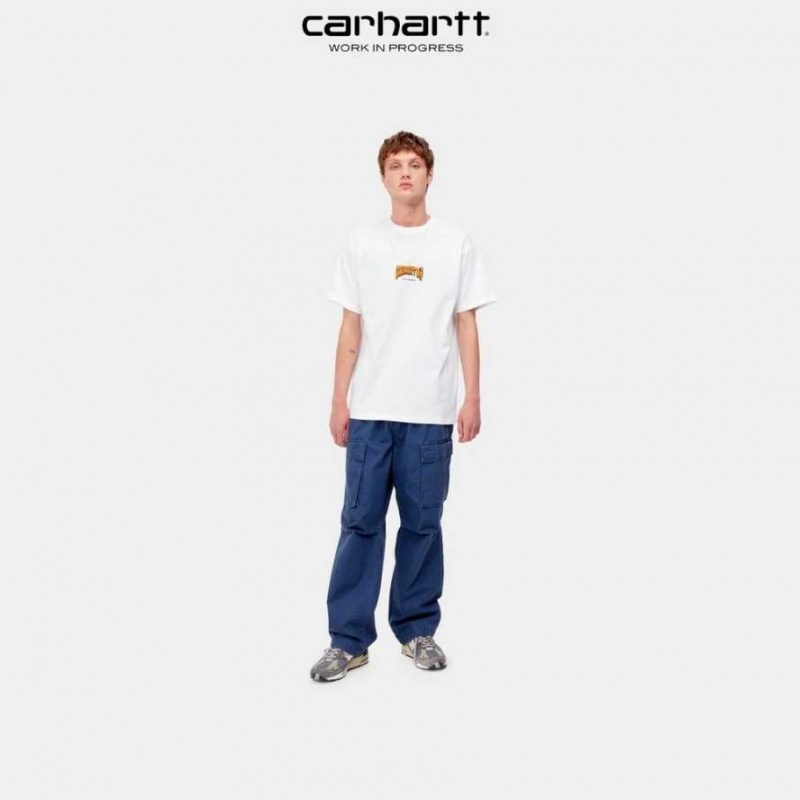 Carhartt Wip Bubble Script T-Shirt White | TH0002123