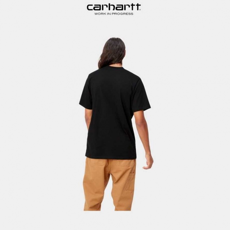 Carhartt Wip Cabin T-Shirt Black | TH0002128