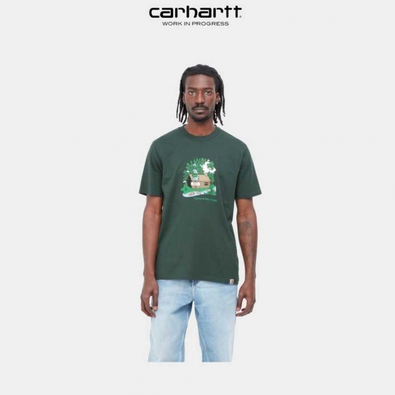 Carhartt Wip Cabin T-Shirt Juniper | TH0002125