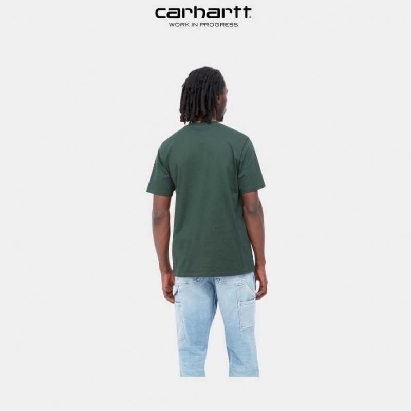 Carhartt Wip Cabin T-Shirt Juniper | TH0002125