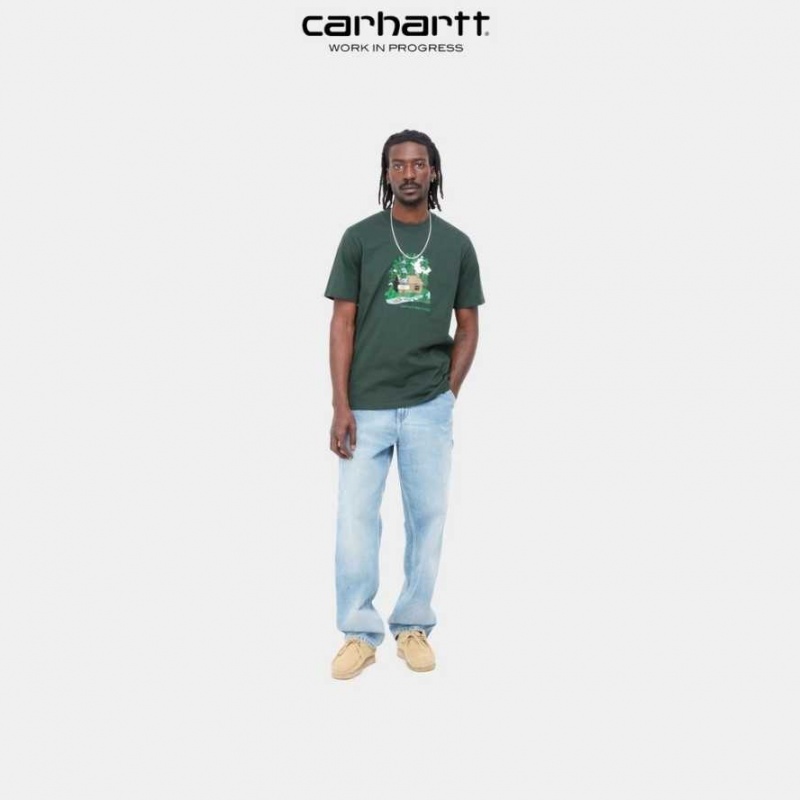 Carhartt Wip Cabin T-Shirt Juniper | TH0002125