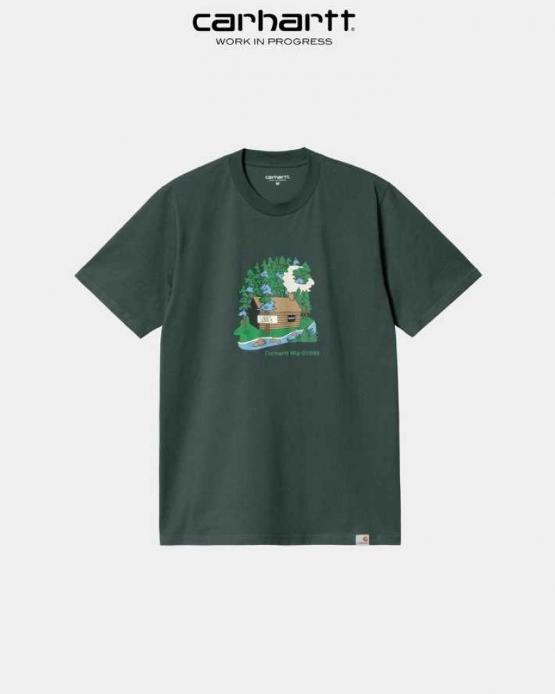 Carhartt Wip Cabin T-Shirt Juniper | TH0002125