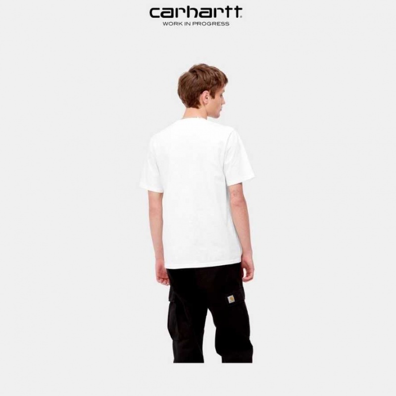 Carhartt Wip Cabin T-Shirt White | TH0002127