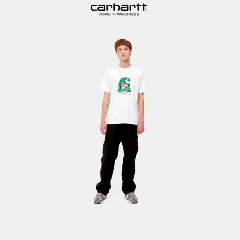 Carhartt Wip Cabin T-Shirt White | TH0002127