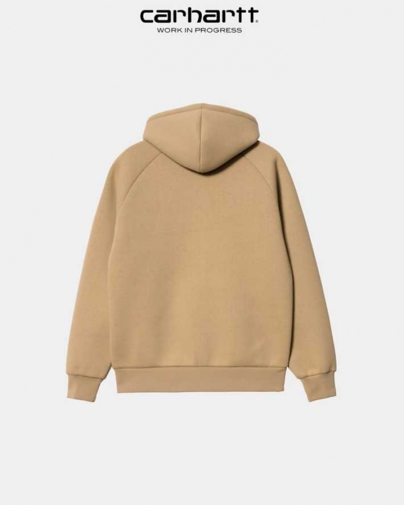 Carhartt Wip Car-Lux Hooded Jacket Dusty Hamilton Brown | TH0000028