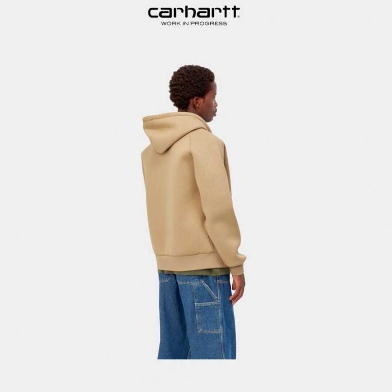 Carhartt Wip Car-Lux Hooded Jacket Dusty Hamilton Brown | TH0000028