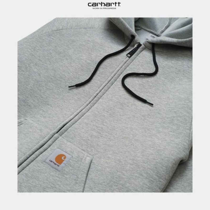 Carhartt Wip Car-Lux Hooded Jacket Grey Heather | TH0000030