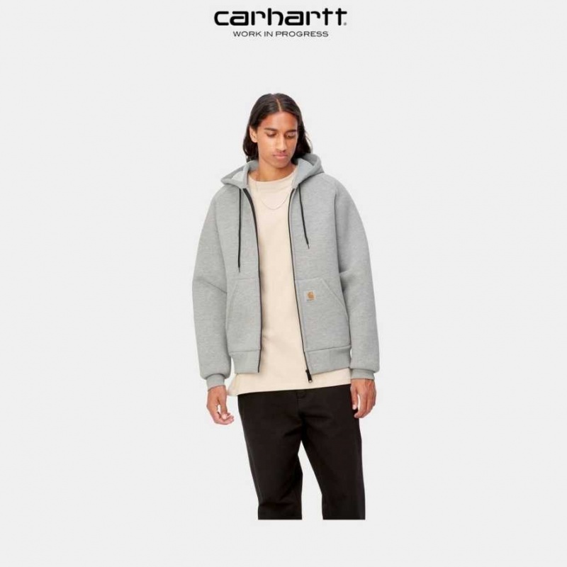 Carhartt Wip Car-Lux Hooded Jacket Grey Heather | TH0000030