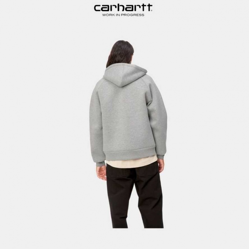 Carhartt Wip Car-Lux Hooded Jacket Grey Heather | TH0000030