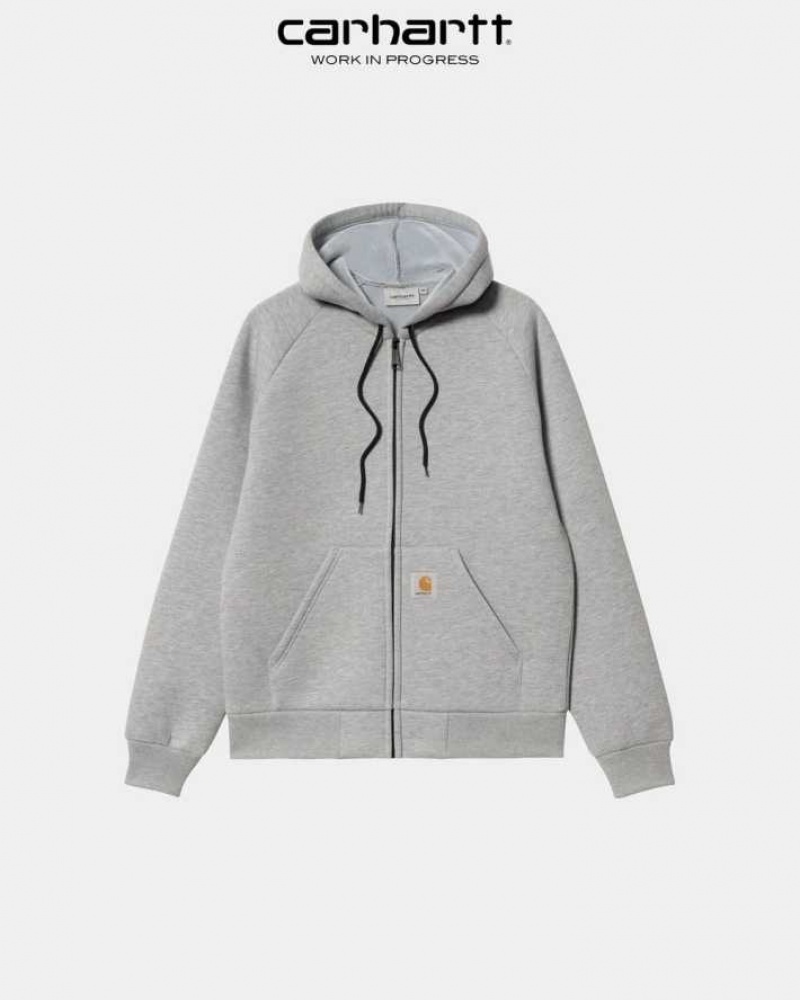 Carhartt Wip Car-Lux Hooded Jacket Grey Heather | TH0000030