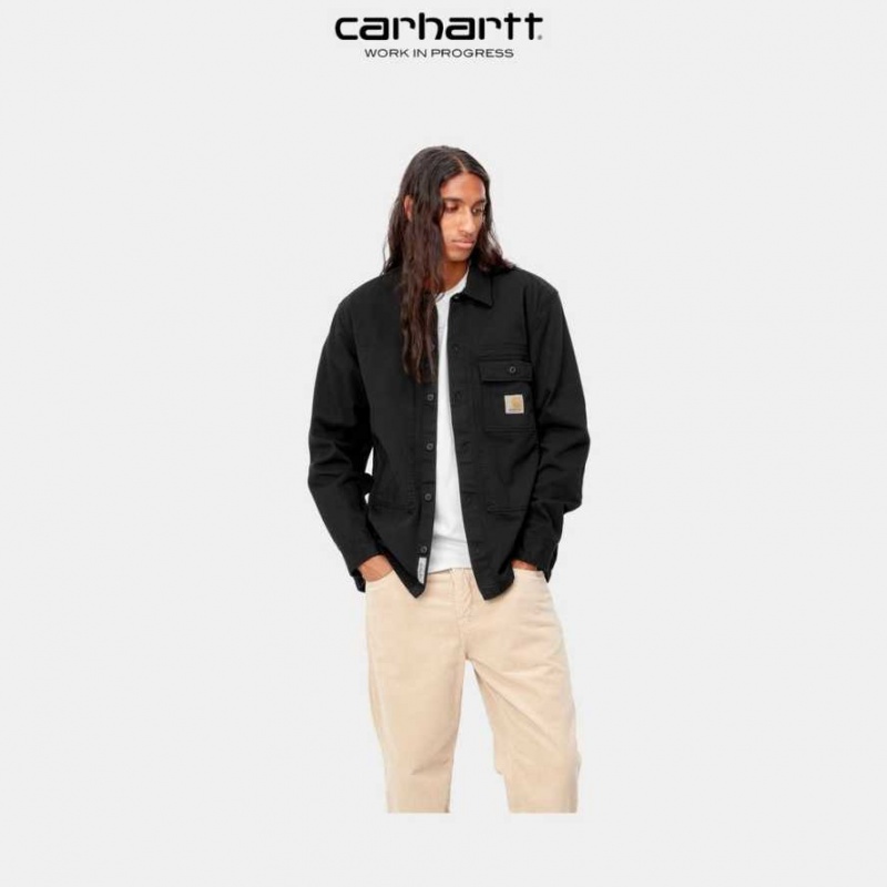 Carhartt Wip Charter Shirt Black | TH0001787