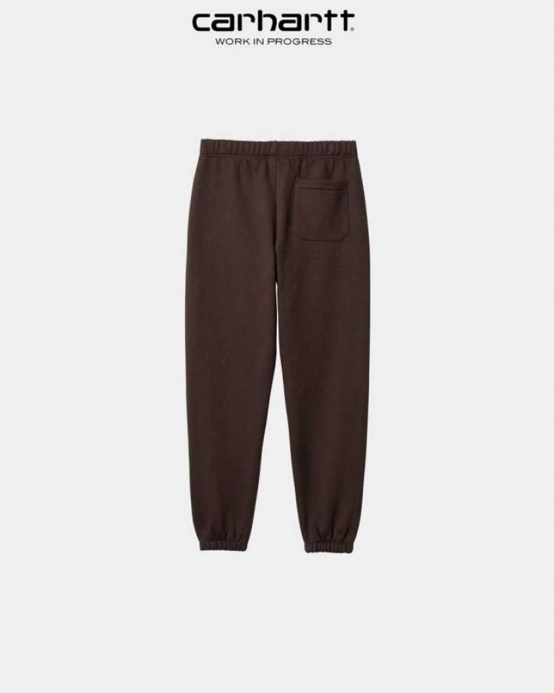 Carhartt Wip Chase Sweat Pant Dark Umber | TH0001385