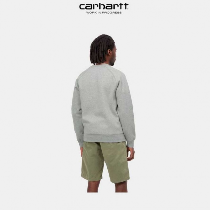 Carhartt Wip Chase Sweatshirt Grey Heather | TH0000270