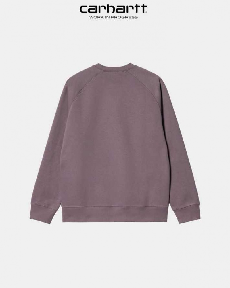 Carhartt Wip Chase Sweatshirt Misty Thistle | TH0000266