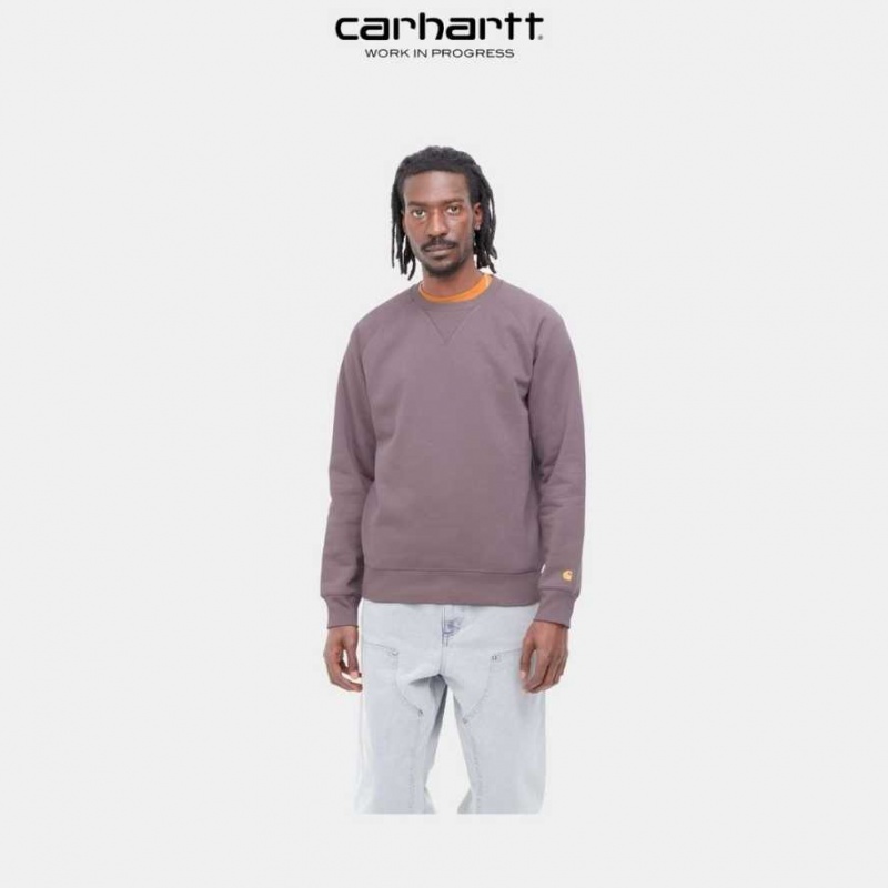 Carhartt Wip Chase Sweatshirt Misty Thistle | TH0000266