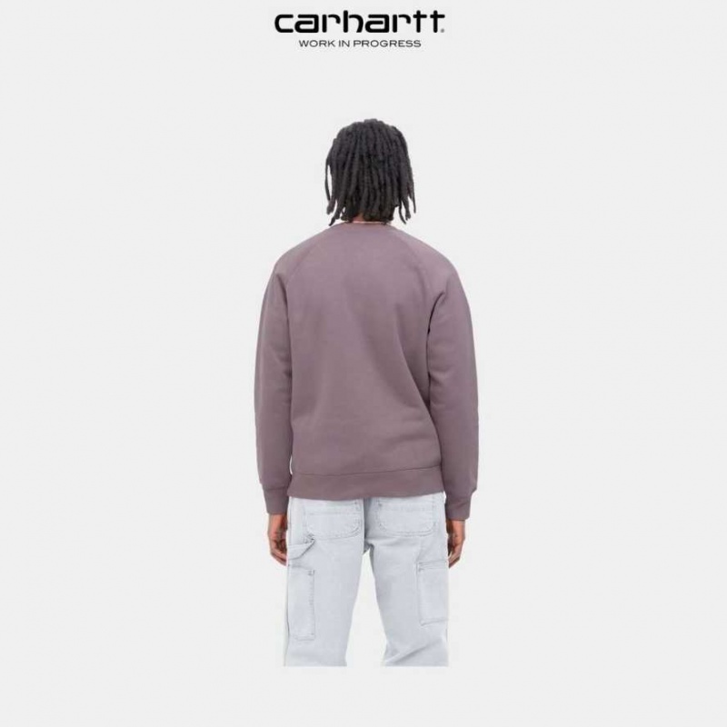 Carhartt Wip Chase Sweatshirt Misty Thistle | TH0000266