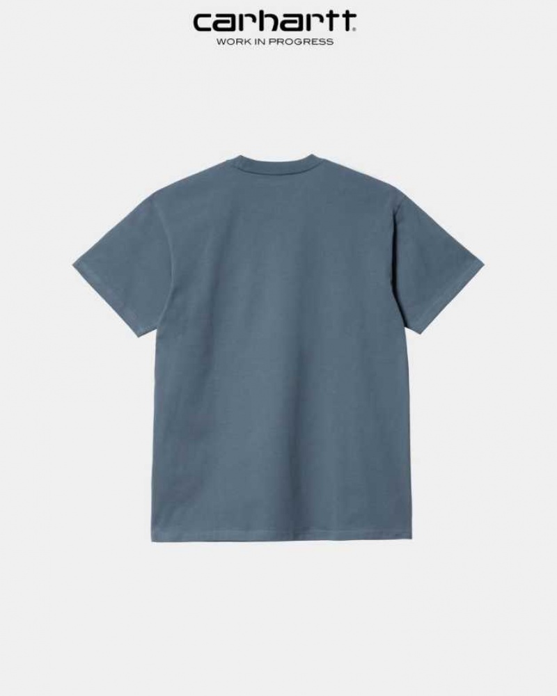 Carhartt Wip Chase T-Shirt Storm Blue | TH0002155